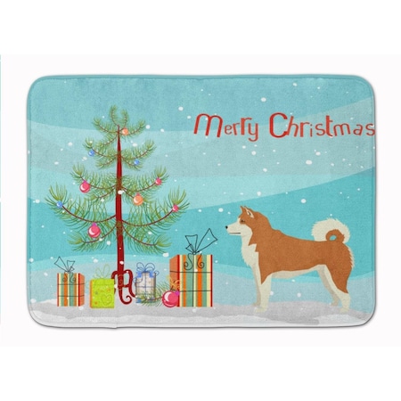 Carolines Treasures Akita Christmas Tree Machine Washable Memory Foam Mat CK3512RUG
